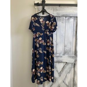 SHEIN wrap maxi dress